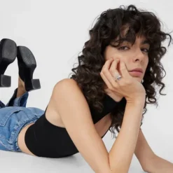 Anel aberto TOUS Basics liso em Prata