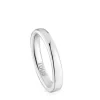Anel aliança de casamento em ouro branco 3 mm TOUS Alianças