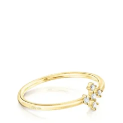 Anel cruz em ouro e diamantes Les Classiques