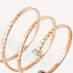Anel duplo em ouro com diamantes TOUS ATELIER