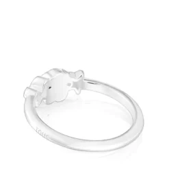 Anel em prata e amazonite urso Bold Motif