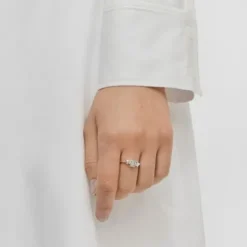 Anel em prata e amazonite urso Bold Motif