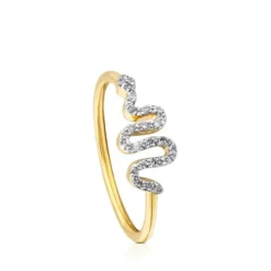 Anel Gem Power em Ouro com Diamantes