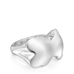 Anel selo em prata urso Bold Motif