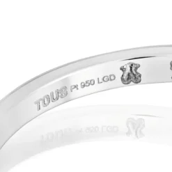 Anel solitário em platina com diamante corte pera criado em laboratório Les Classiques LGD
