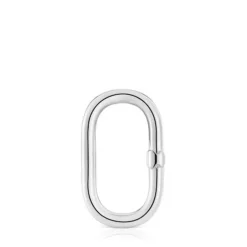 Argola grande em prata Hold Oval