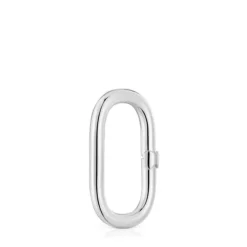Argola grande em prata Hold Oval