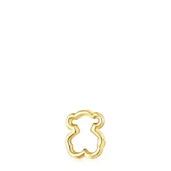 Argola pequena Hold urso em Ouro