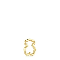 Argola pequena Hold urso em Ouro
