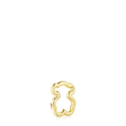 Argola pequena Hold urso em Ouro