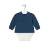Body com jersey de bebé Trend azul marinho