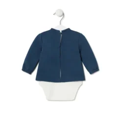 Body com jersey de bebé Trend azul marinho