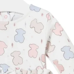 Body com saia de bebé para menina Colors cor-de-rosa