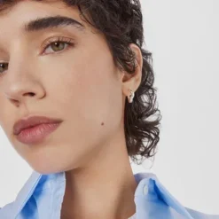 Brincos argola em prata New Hav