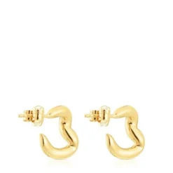 Brincos argola em prata vermeil New Hav
