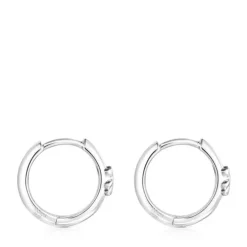 Brincos argola TOUS Basics urso em Prata