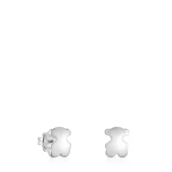 Brincos em prata urso Bold Motif