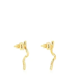 Brincos espiral em ouro e pedras preciosas TOUS St Tropez