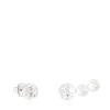 Brincos Icon Pearl em Prata e Pérola