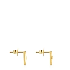 Brincos pequenos em ouro 10 mm Hold Oval