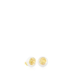Brincos Rosa d'Abril em Ouro