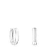 Brincos TOUS Basics oval em Prata
