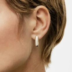 Brincos TOUS Basics oval em Prata