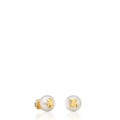 Brincos TOUS Pearls em Ouro
