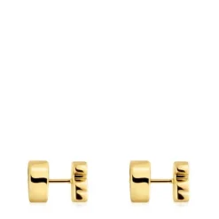 Brincos urso banhados a ouro de 18 K sobre prata e diamantes TOUS 1950