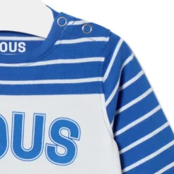 Camisola às riscas Casual azul