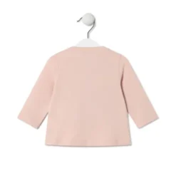 Camisola Ursos, corações e flores Casual cor-de-rosa