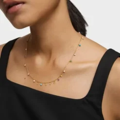 Colar Cool Joy em Prata Vermeil e pedras preciosas