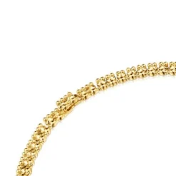 Colar curto banhado a ouro de 18 K sobre prata com motivos urso Bold Bear
