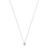 Colar curto rosácea em ouro branco e diamantes 0,10 ct Les Classiques