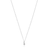 Colar Les Classiques cruz em Ouro branco com Diamantes