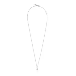Colar Les Classiques cruz em Ouro branco com Diamantes