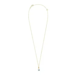 Colar Mini Ivette em Ouro com Topázio e Pérola