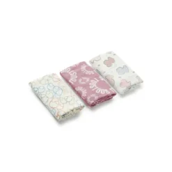 Conjunto de 3 mantilhas MMuse cor-de-rosa