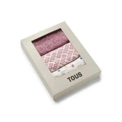 Conjunto de 3 mantilhas MMuse cor-de-rosa