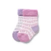 Conjunto de 2 pares de peúgas de bebé SSocks cor-de-rosa