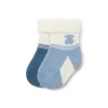 Conjunto de 2 pares de peúgas de bebé SSocks azul
