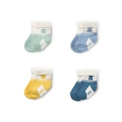 Conjunto de 4 pares de peúgas de bebé SSocks azul