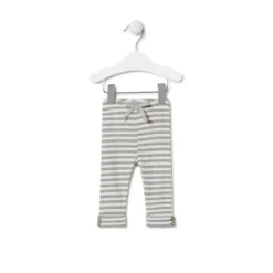 Conjunto de menina liso e às riscas Grey cinzento