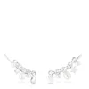Earcuff com barra e motivos Mini Icons em prata