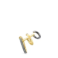 Earcuff Nocturne em Prata Vermeil e Diamantes