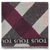 Foulard Kaos Mini Stripes em jacquard rosa