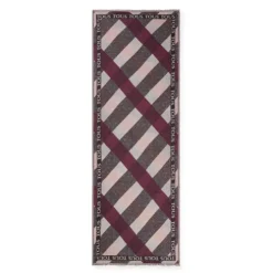 Foulard Kaos Mini Stripes em jacquard rosa