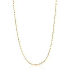 Gargantilha banhada a ouro de 18 K sobre prata com argolas ovais 50 cm TOUS Basics