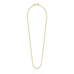 Gargantilha banhada a ouro de 18 K sobre prata, 45 cm, TOUS Chain