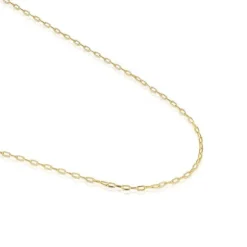 Gargantilha banhada a ouro de 18 K sobre prata com argolas ovais 50 cm TOUS Basics